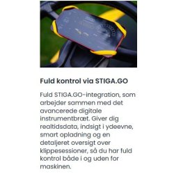 Stiga Havetraktor Tornado 5108e 56V 40Ah Udskifteligt batteri