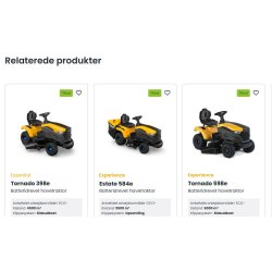 Stiga Havetraktor Tornado 5108e 56V 40Ah Udskifteligt batteri