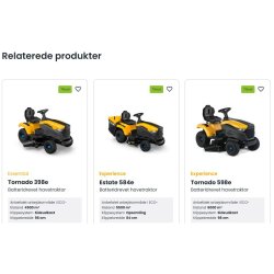 Stiga Havetraktor Estate 598e 56V 40Ah Udskifteligt batteri