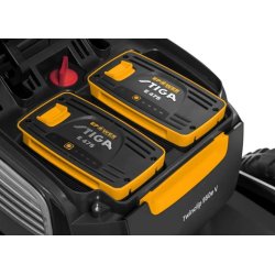 Stiga Twinclip 950e V Kit inkl. 2 stk 7,5 Ah batterier og lader