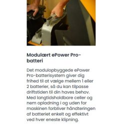 Stiga Havetraktor Tornado 398e 56V 40Ah Udskifteligt batteri