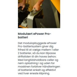 Stiga Havetraktor Tornado 5108e 56V 40Ah Udskifteligt batteri