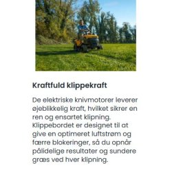 Stiga Havetraktor Tornado 5108e 56V 40Ah Udskifteligt batteri