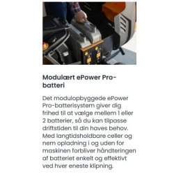 Stiga Havetraktor Estate 598e 56V 40Ah Udskifteligt batteri