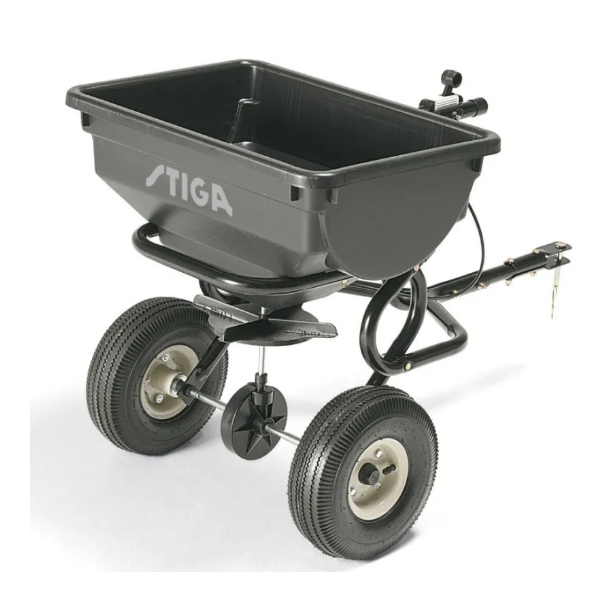 Stiga 30 liter Fr- og gdningsspreder til Havetraktorer og frontmonterede Ridere.