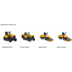 Stiga 30 liter Fr- og gdningsspreder til Havetraktorer og frontmonterede Ridere.