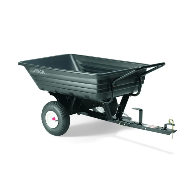 Stiga Combivogn i plastik med en kapacitet p 180 liter til Havetraktorer og frontmonterede Ridere