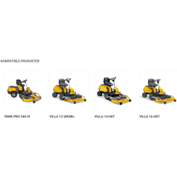 Stiga Combivogn i plastik med en kapacitet p 180 liter til Havetraktorer og frontmonterede Ridere