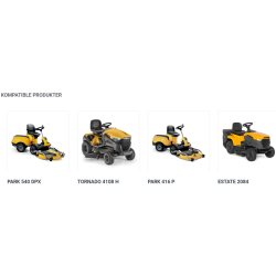 Stiga Combivogn i plastik med en kapacitet p 180 liter til Havetraktorer og frontmonterede Ridere