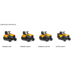 Stiga Combivogn i plastik med en kapacitet p 180 liter til Havetraktorer og frontmonterede Ridere