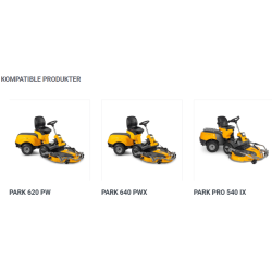 Stiga Combivogn i plastik med en kapacitet p 180 liter til Havetraktorer og frontmonterede Ridere