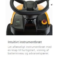 Stiga Havetraktor Tornado 398e 48V 30Ah