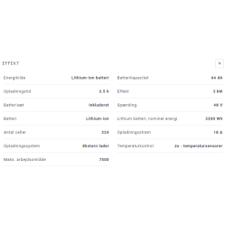 Stiga Havetraktor Tornado 7108e 48V 64 Ah