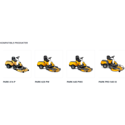 Stiga Mosrive med elektrisk justering til Park 2 + 4WD frontmonterede ridere