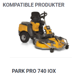 Stiga Mosrive med elektrisk justering til Park 2 + 4WD frontmonterede ridere