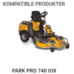 Stiga Mosrive med manuel justering til visse Park modeller og alle Park Pro modeller