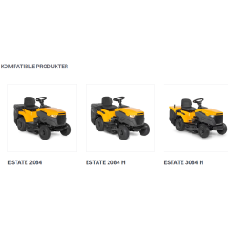 Stiga Multiclip-st til Estate havetraktorerne -indeholder Multiclip-indsats og kniv.