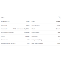 Spar 3000,- Stiga Rider Park 500 W