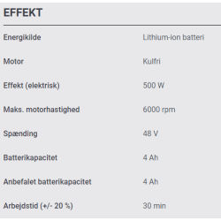 Stiga SBC 500 AE Buskrydder uden batteri og lader