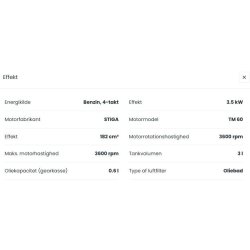 Stiga SRC 585 RG Frser og kultivator