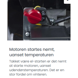 Stiga SWS 800 GE fejemaskine med Elstart