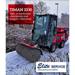 Timan 3330 Centerdrevet Svingbar kost